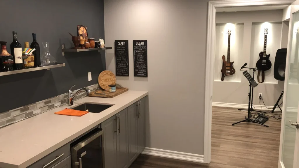 Basement music studio in Brampton, basements by CNG Contracting (photo 6)