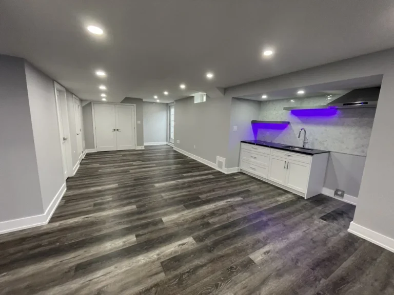 Basement apartment Designed with two bedrooms, basements by CNG Contracting
