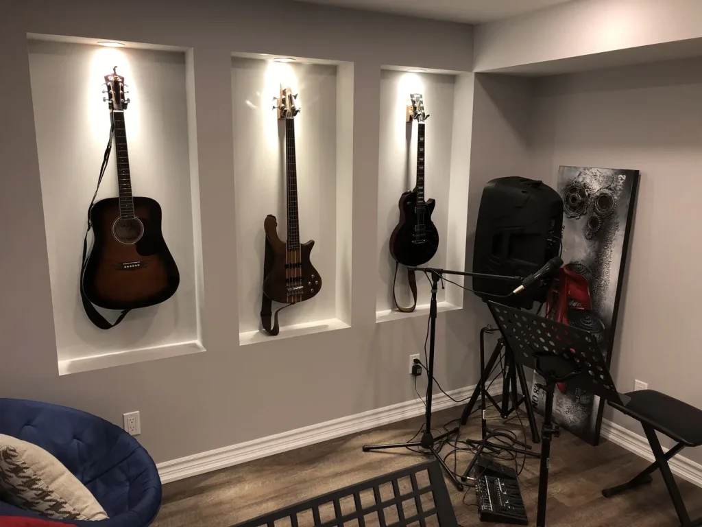 Basement music studio in Brampton, basements by CNG Contracting (photo 17)