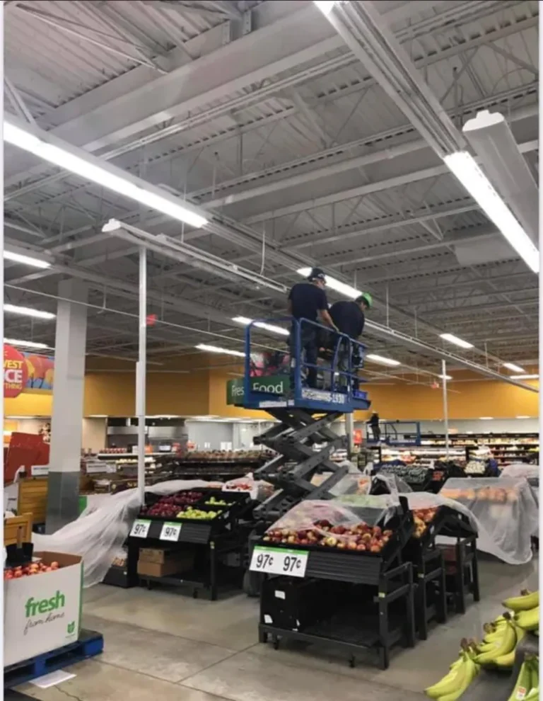 Commercial work in Wallmart