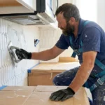 Professional Backsplash Tile & Grout Repair Toronto restoring kitchen mosaic by CNG Contracting.