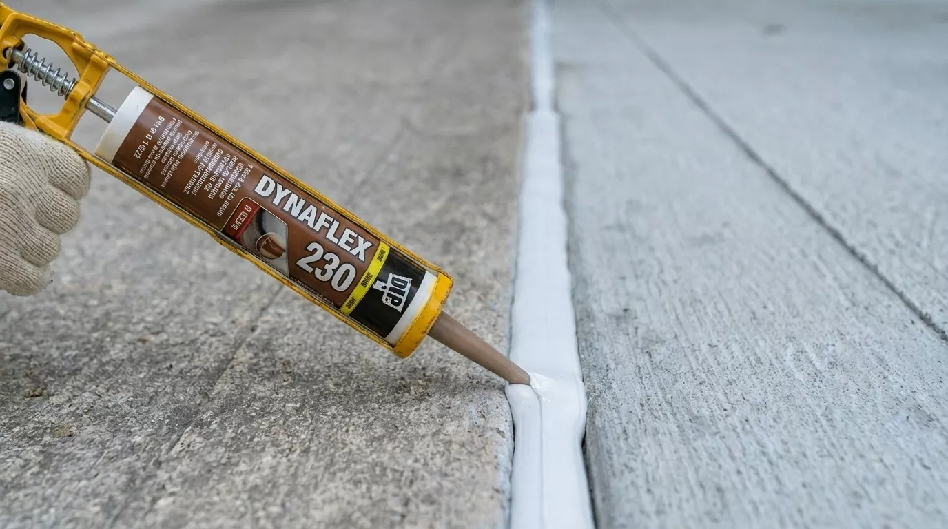 Concrete joint caulking