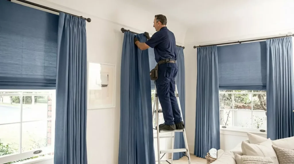 Curtain Rod & Blind Installation