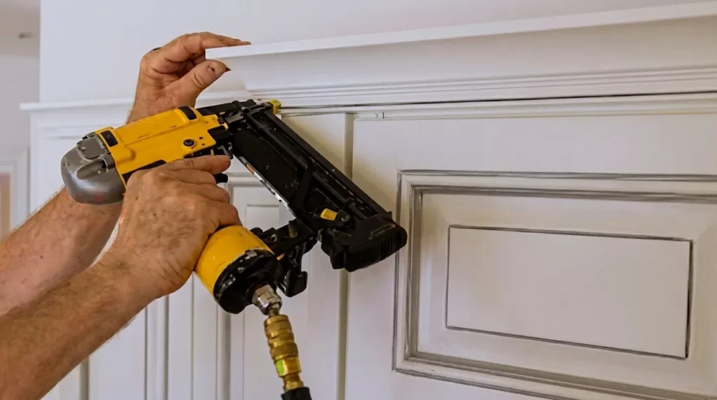 Professional Decorative Trim Work Toronto installing custom wainscoting by CNG Contracting.