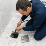 Professional Drain Unclogging & Leak Repairs Toronto fixing sink pipe by CNG Contracting.