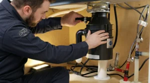 Professional Garbage Disposal Installation under kitchen sink in Toronto.