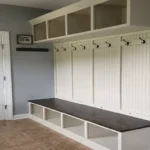 Professional Mudroom Bench with Hooks Toronto installation for entryway storage by CNG Contracting.