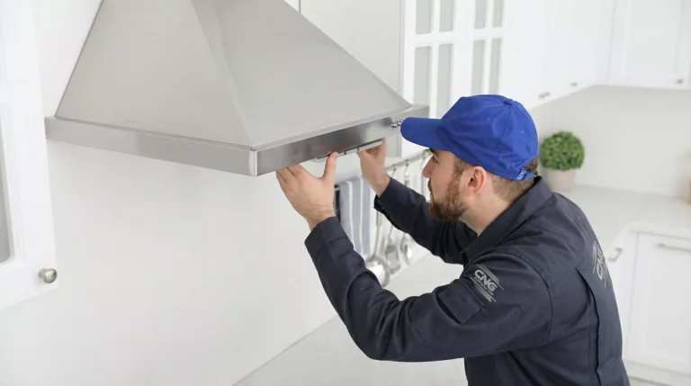 Professional Range Hood Installation and kitchen ventilation setup in Toronto.