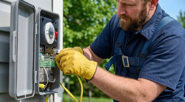 Professional Timer Setup & Storage Prep Toronto programming outdoor lighting control by CNG Contracting.