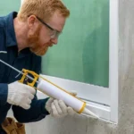 Professional Window & Door Exterior Caulking & Sealing Toronto applying weather-resistant sealant by CNG Contracting.