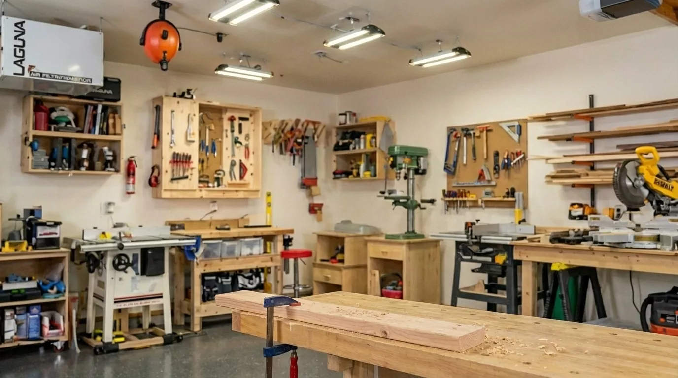 Workshop and workspace shelving