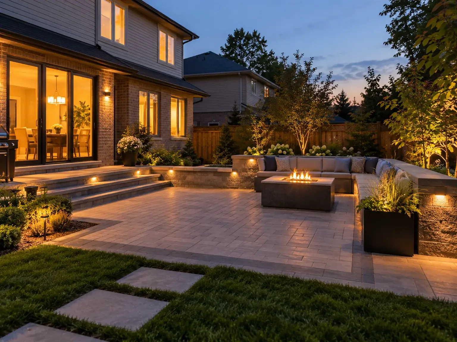 Areas We Cover exterior renovation backyard evening 037 Areas We Cover exterior renovation backyard evening 037