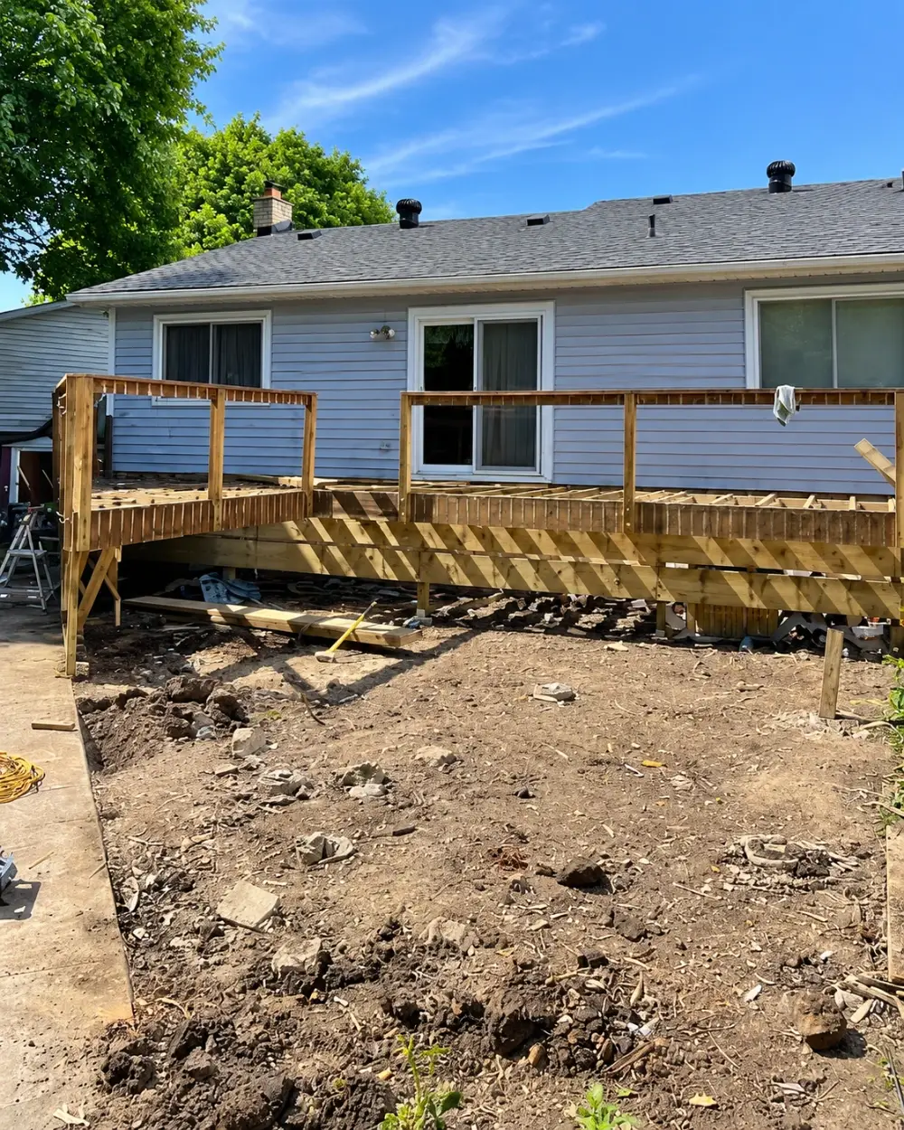 Backyard before the renovation