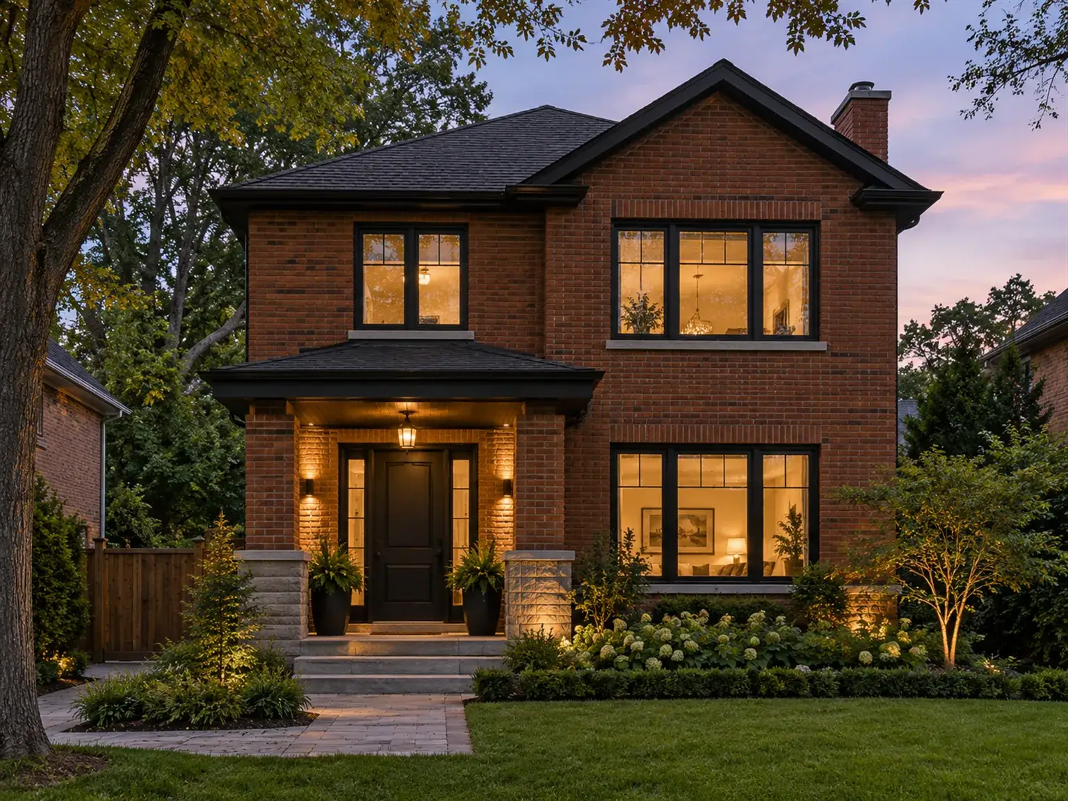 Full Home Renovation & Remodeling full renovation brick home dusk afe